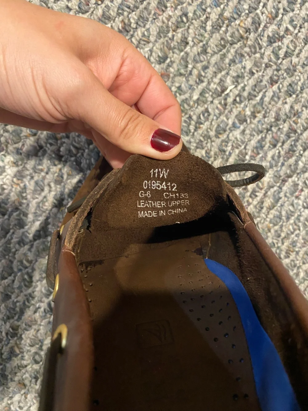 Sperry Brown Leather Boat Shoes